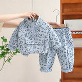 Mini Fashion™ - Coole Luipaard Print - 2-Delige Kledingset
