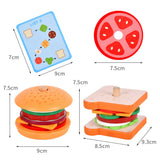 Woods™ - Smakelijk Stapelen - Sandwich Bouwspeelgoed