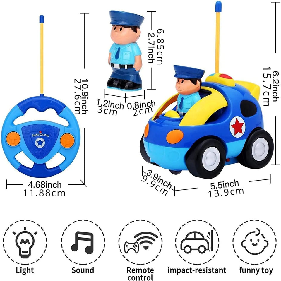 Police Toy Car™ - Vrolijke Racepret - Politie Speelgoed Auto