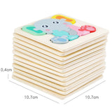 3D Wooden Puzzle™ - Speels Dierenavontuur - Legpuzzel