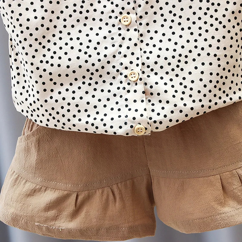 Mini Fashion™ -  Katoenen zomerset voor meisjes