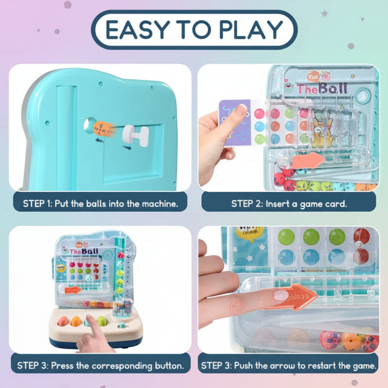 Montessori Math Track Game – Leren & Logica – Ballenbaan Spel