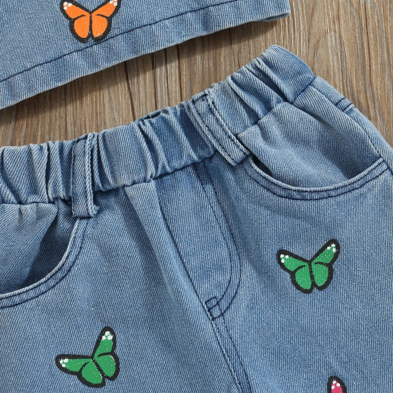 Mini Fashion™ - Mooi Borduurwerk - Denim Zomerset