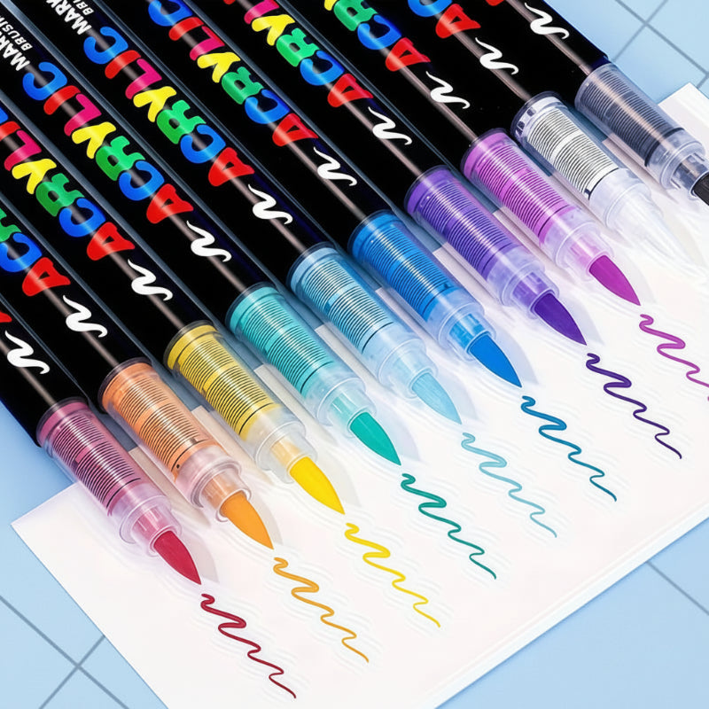 ColorCraft – Creatief & Duurzaam – Acrylmarkers met penseelpunt