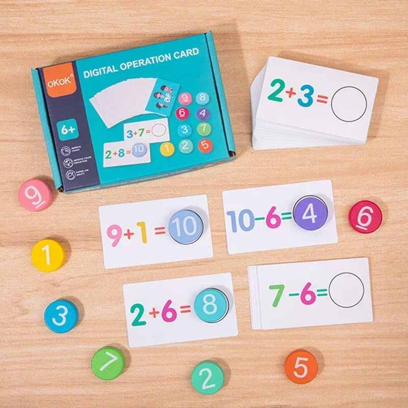 Math Tokens™ - Tellen & Oplossen - Rekenkaarten Kinderen