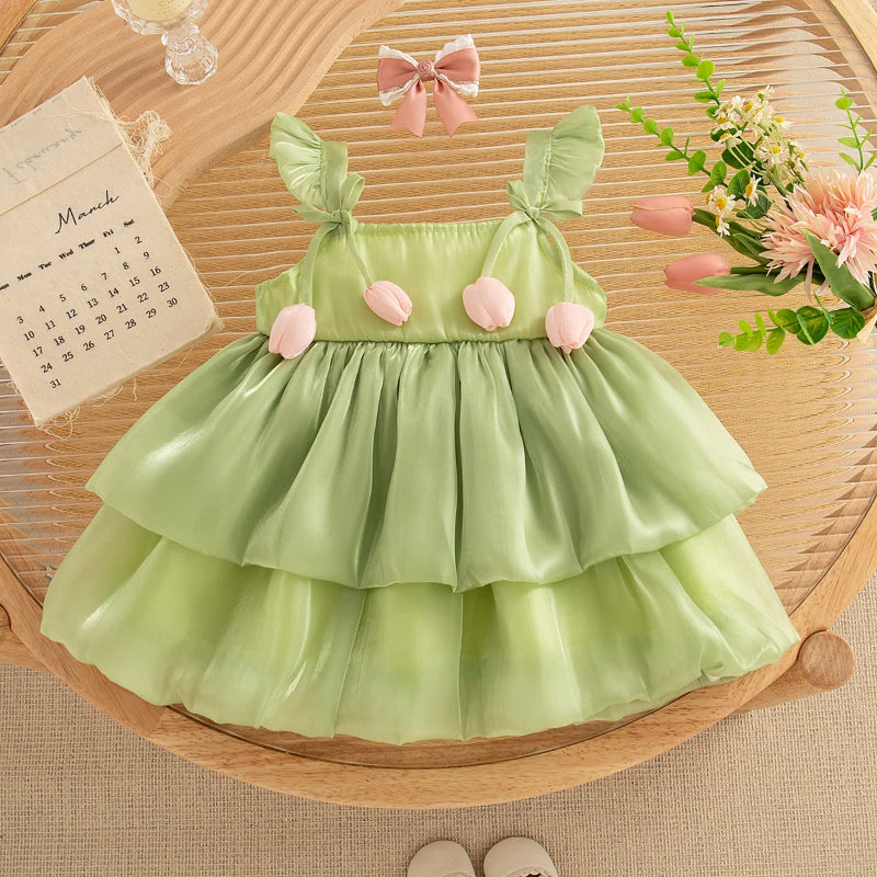 Tulip Mesh Dress – Elegant & Comfort – Kinder Jurk