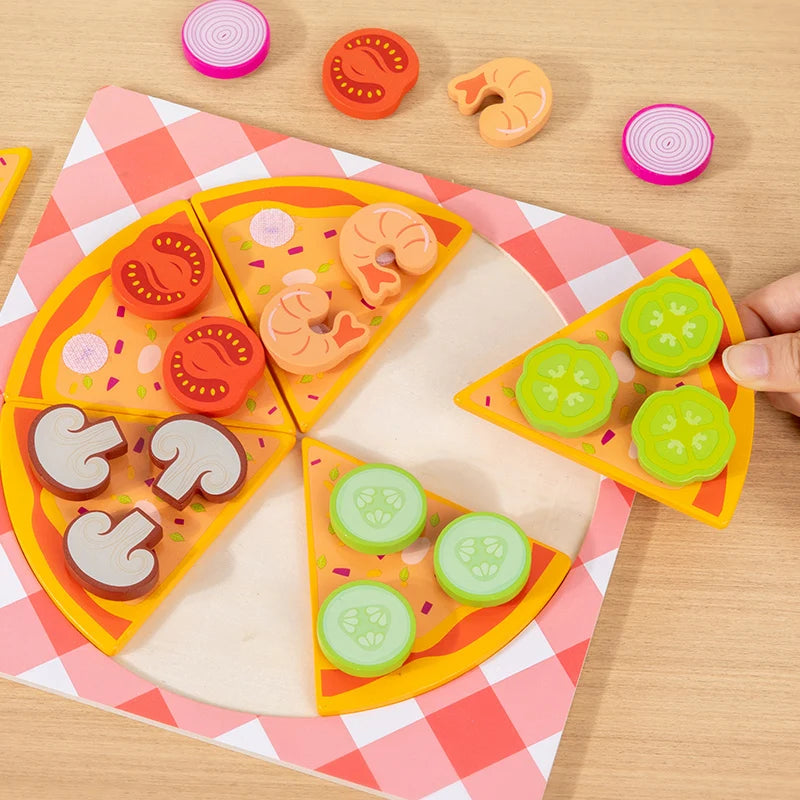 Woods™ - Stimuleer Creativiteit & Motoriek - Kinder Pizza & Koekje Set