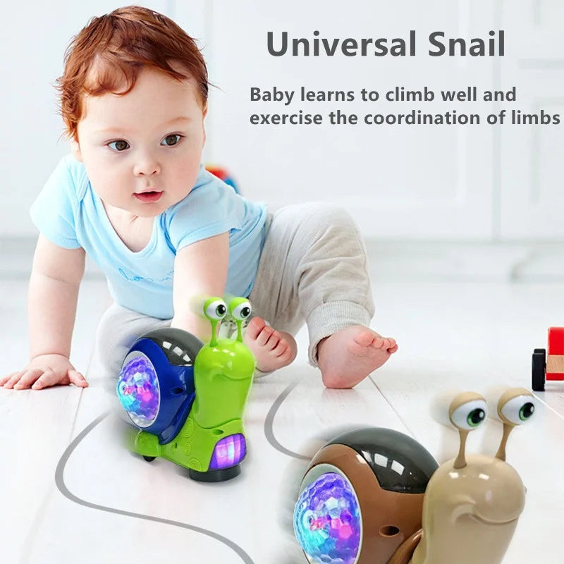Music Snail™ -  Lichtgevend Speelmaatje - Speelgoed Slak & Krab