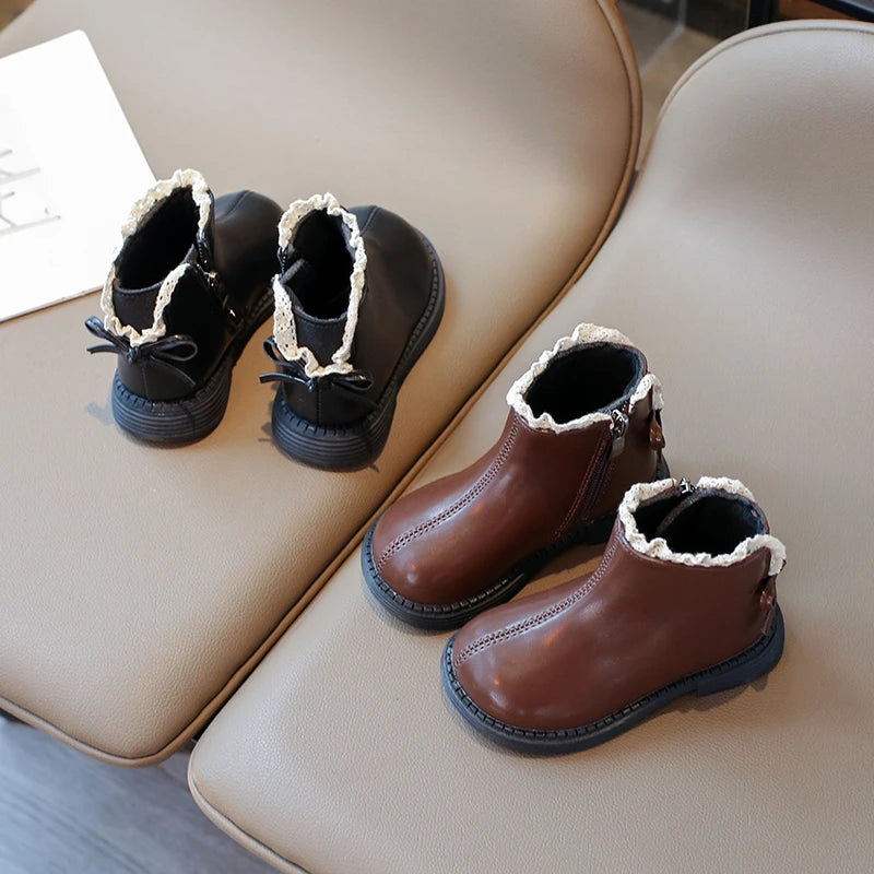 Mini Fashion™ - Warm & Classic - Leren Laarsjes