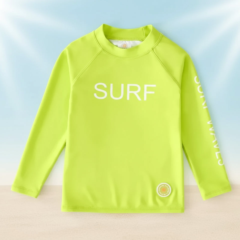 SunShield – Beschermend & Soepel – Kinder SurfShirt met Lange Mouwen en UPF 50+