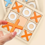 Woods™ - Speels Strategieplezier - Houten Boter, Kaas & Eieren