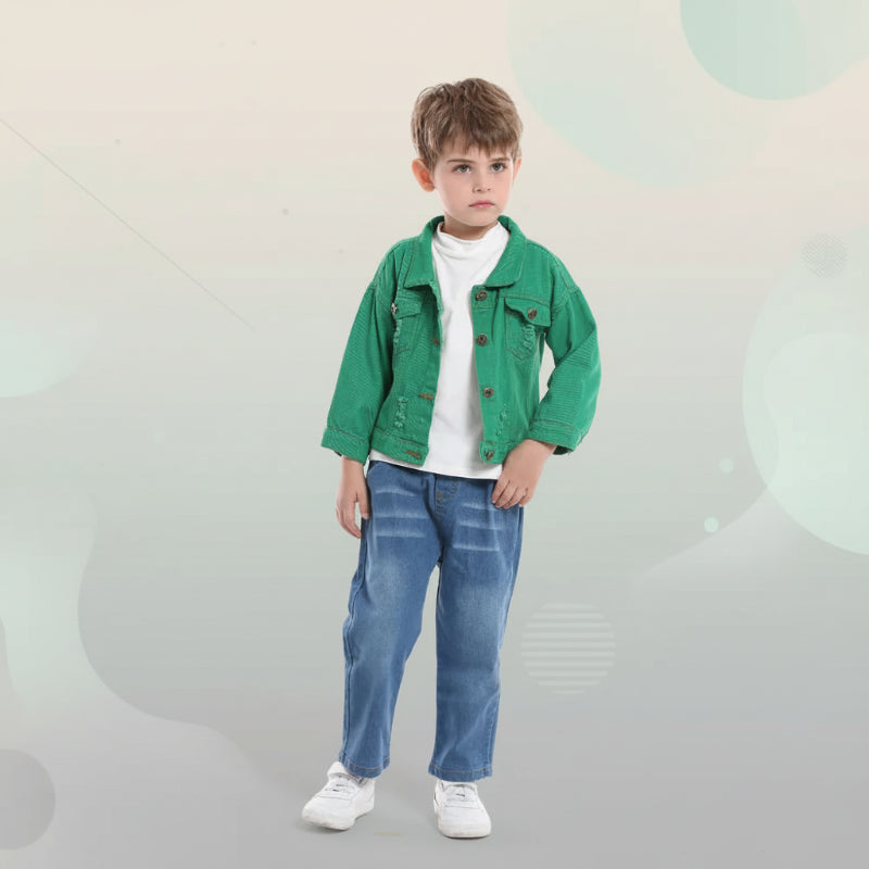 Candy Color Spijkerjas – Lichtgewicht Denim Jacket voor Kinderen
