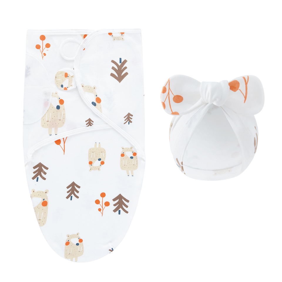 DreamNest – Rust & Comfort – Luxe Inbakerdoek met Mutsje