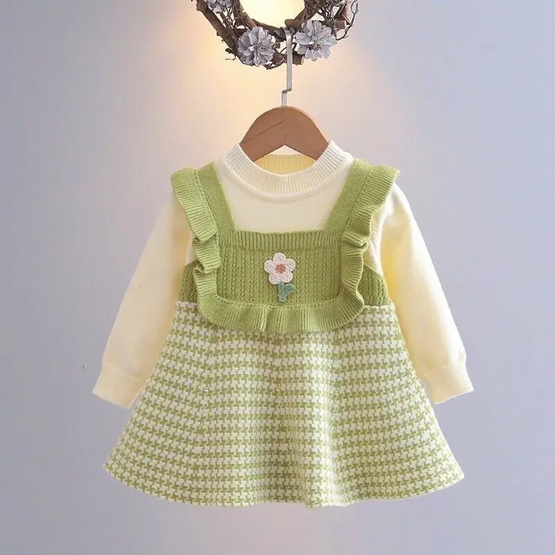 Mini Fashion™ - Schattige Look - Jurk met lange mouwen