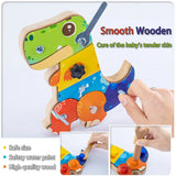 Dino Screwdriver Board™ - Draai & Ontdek - Sensorisch Speelgoed
