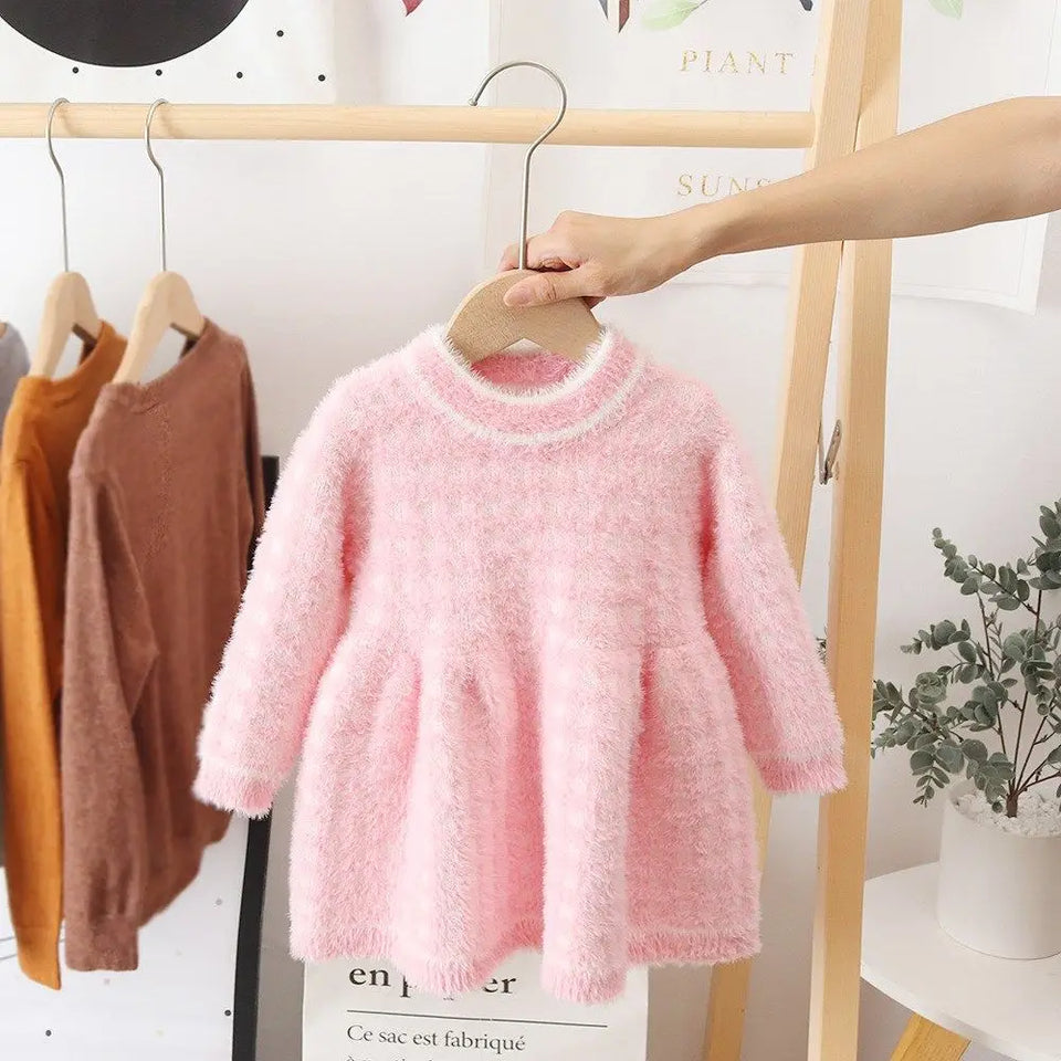 Mini Fashion™ - Lekker Warm - Fleece Jurk