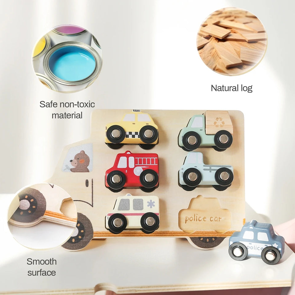 Woods™ – Puzzel Avontuur – Houten Auto Puzzel