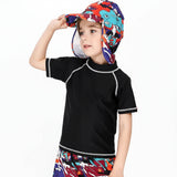 SunnyGuard – Zomers & Beschermend – Anti-UV Kinder Zwemshirt met Korte Mouwen