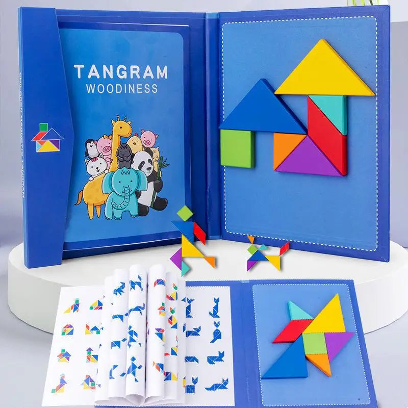 Woods™ - Stimuleer Logisch denken - Houten Tangram Puzzel
