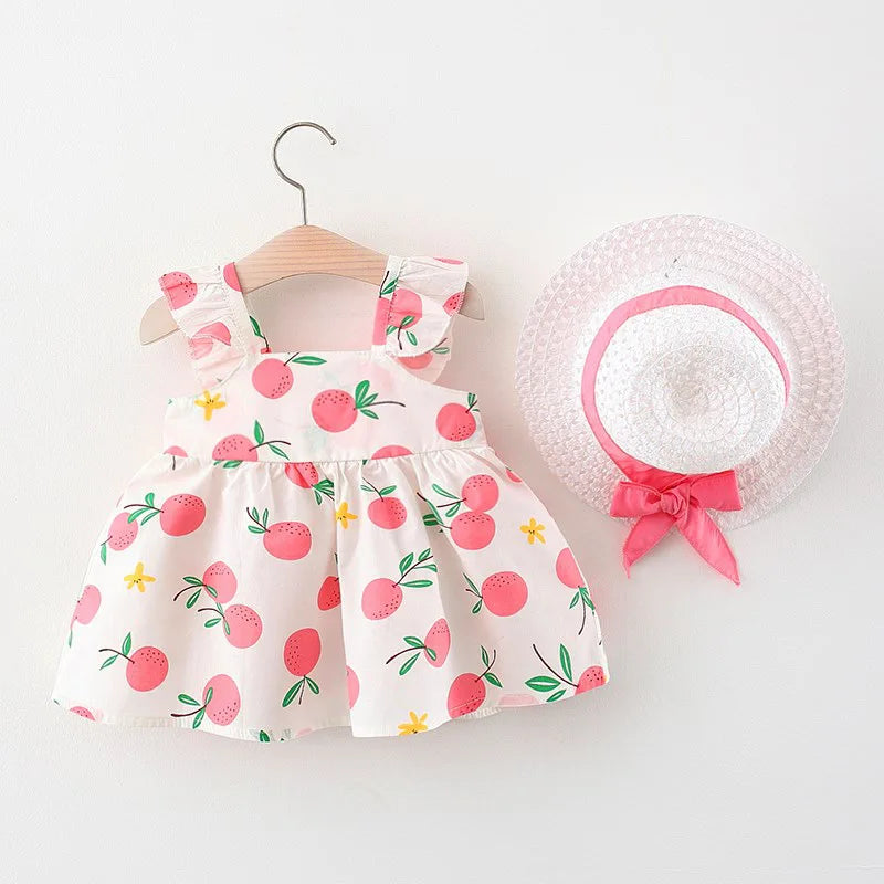 Mini Fashion™ – Zoet & Zomers – Fruit Jurk (incl. GRATIS strohoed)