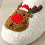 Noordlicht – Warm & Feestelijk – Pluche Kerstpantoffels met motief
