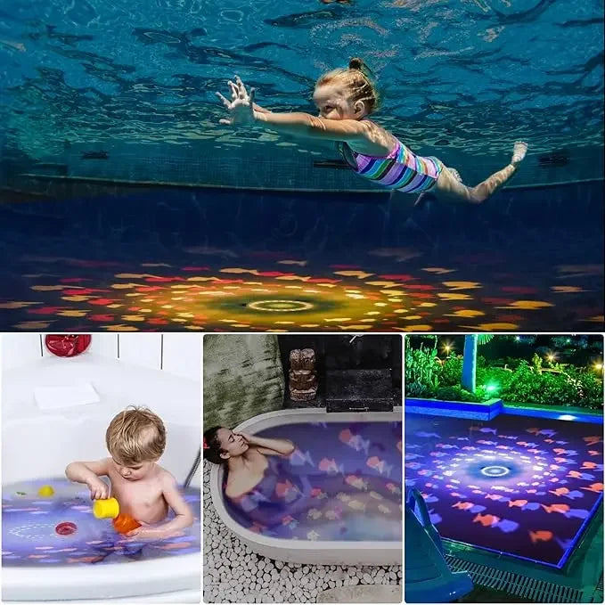 Aqua Party Light™ – Zwemfeestje in Bad – Visjes Lichtprojectie