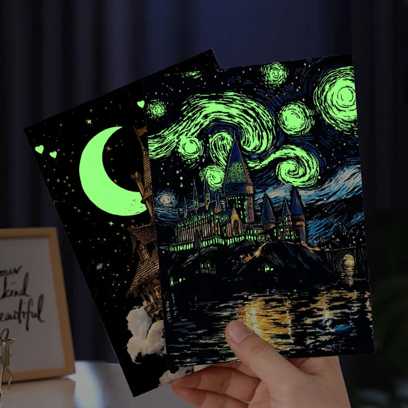 GlowArt – Glow-in-the-dark – Kraskaarten Set