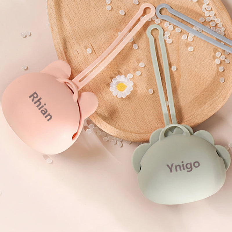 Personalized Pacifier Case – Gegraveerd & Praktisch – Gepersonaliseerde fopspeen houder