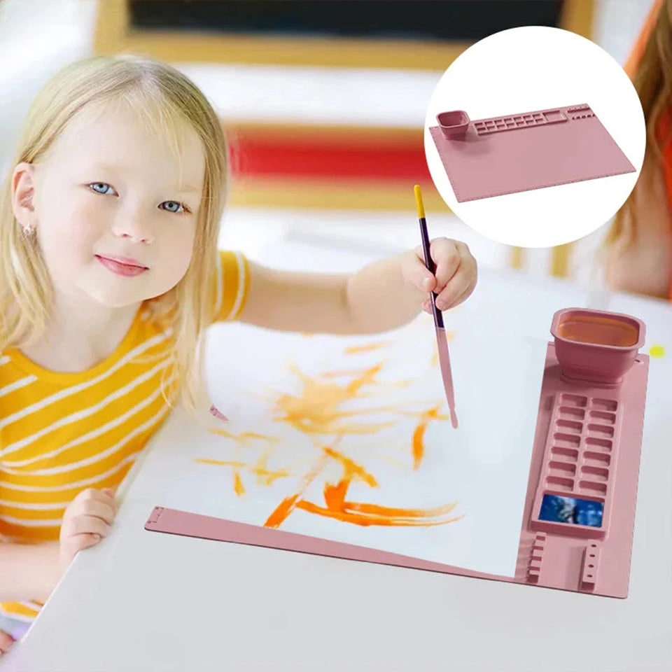 Canvas Mat™ - Schoonmaken is een makkie - Verf Placemet