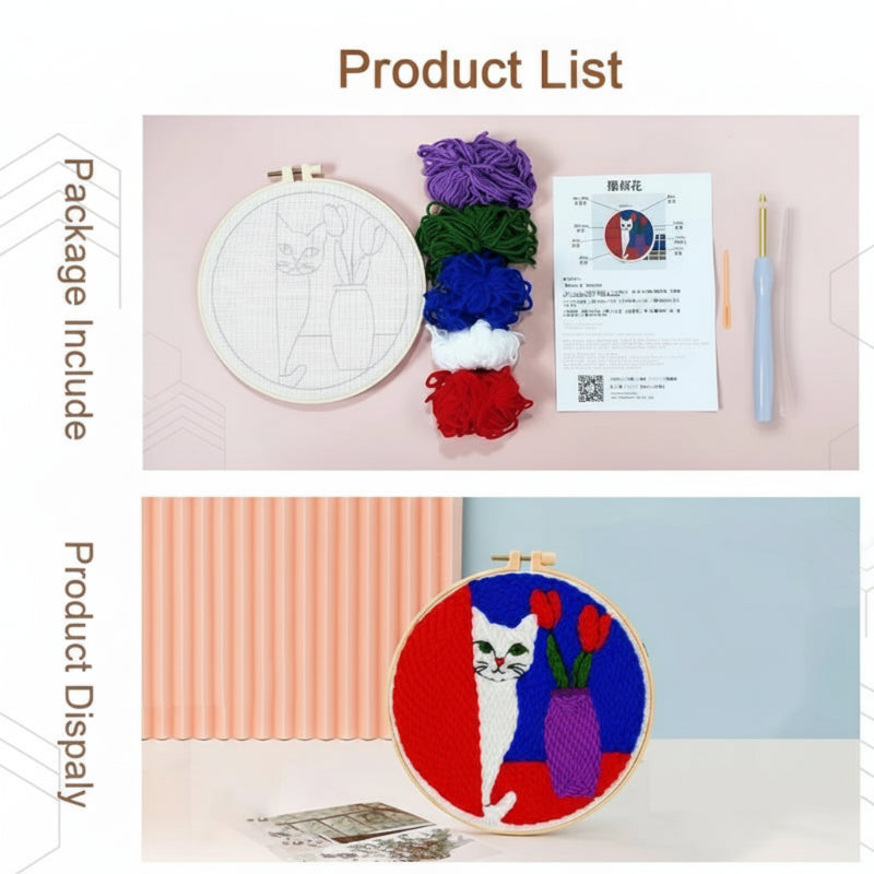 SoftLoop – Zacht & Creatief – DIY Punch Needle Thuisdecor Set
