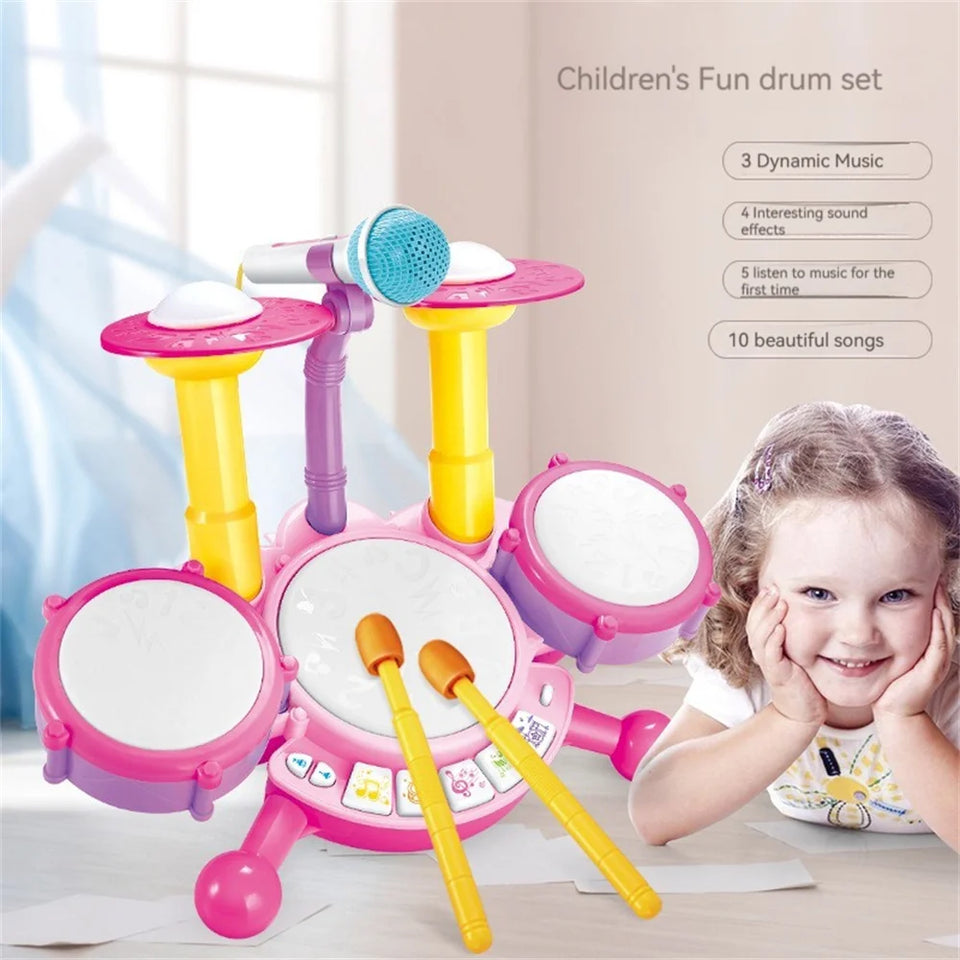 Kids Drumset™ - Kleintjes aan de Slag - Speelgoed Drumset