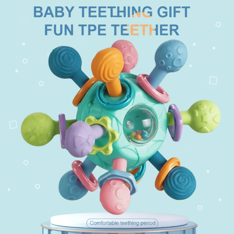 CalmChew | Zacht & Veilig – 3-in-1 Siliconen Bijtring
