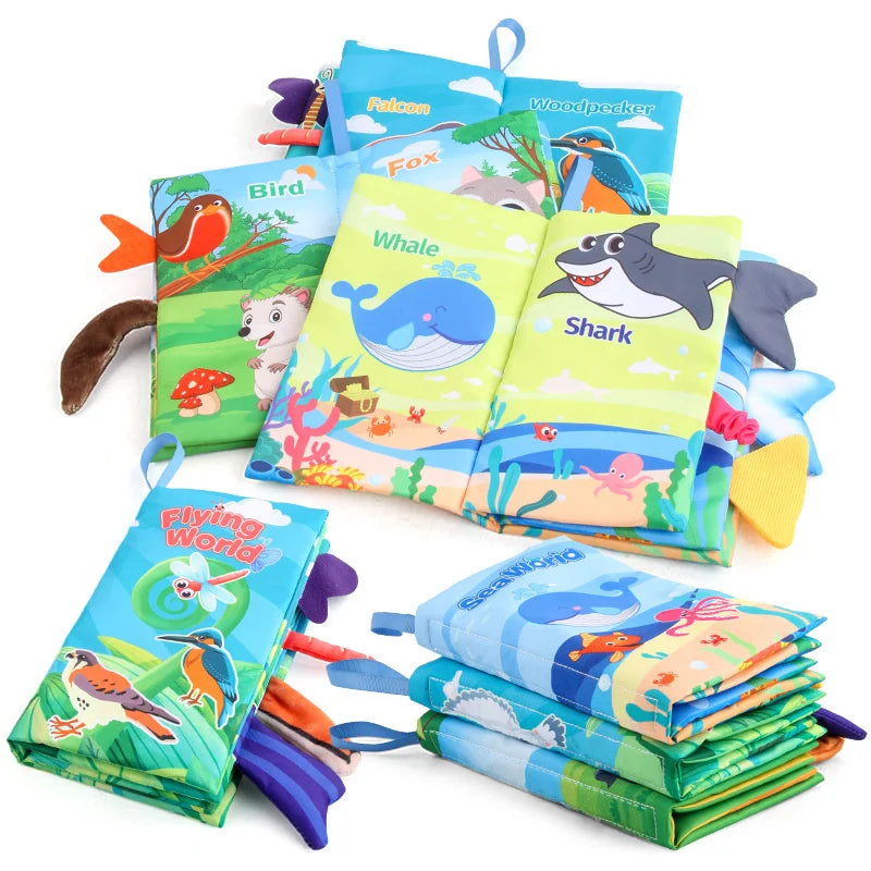 Soft Tail Book™ – Zachte Staartpret – Sensorisch Dieren Babyboekje