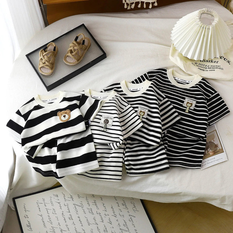 Kids Stripe Outfit – Trendy & Comfort – Zomer Kinder Outfit