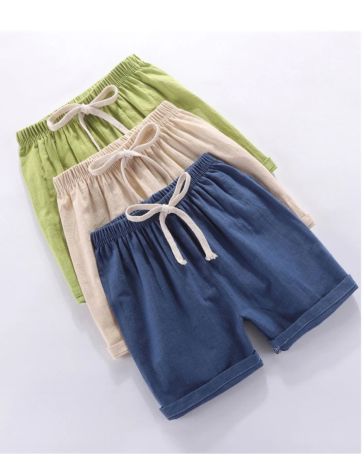Mini Fashion™ - Sneldrogend Materiaal - Katoen-linnen Short