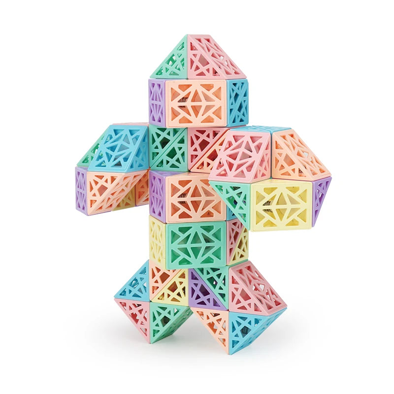 Snake Cube Set™ - Bouw, Draai & Ontdek - Bouwblokkenset