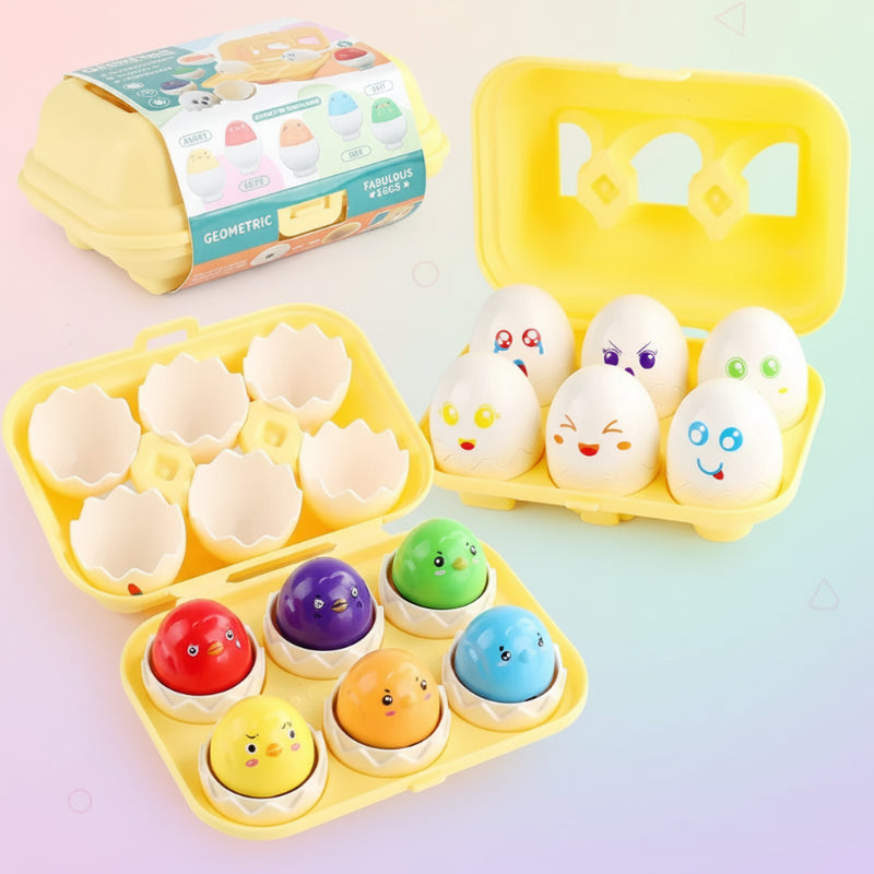 Montessori 3D Eggs Puzzle – Leuk voor Pasen - Eieren sorteerspel
