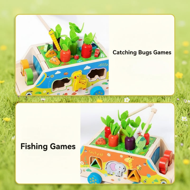 Montessori Animal Matching Toy – Leerzaam & Interactief – Puzzel Speelwagen