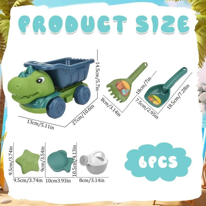 Beach Dino Set™ – Bouw je Kasteel – Dinotruck Strand