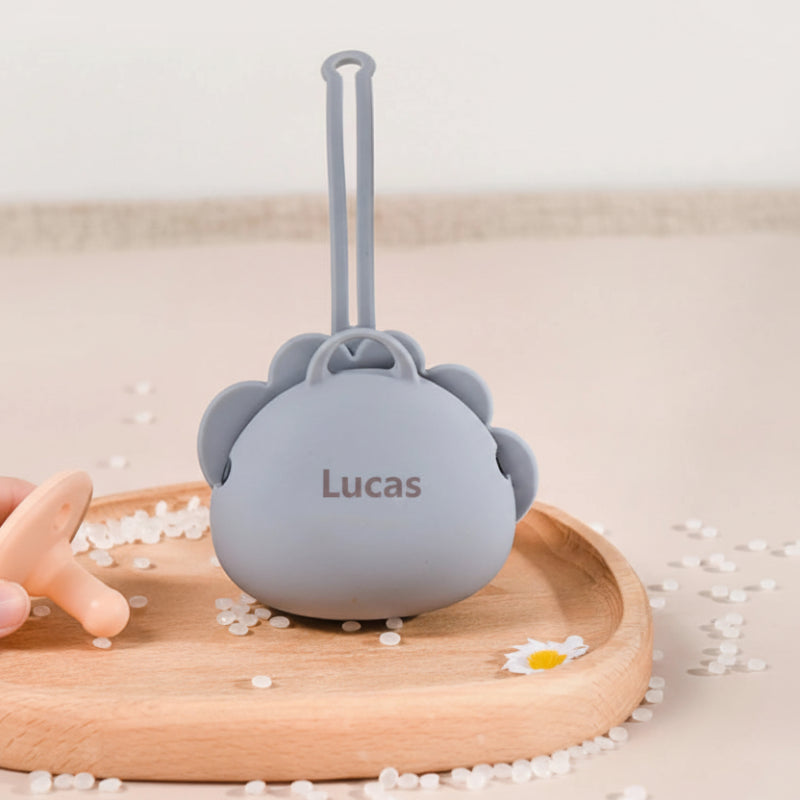 Personalized Pacifier Case – Gegraveerd & Praktisch – Gepersonaliseerde fopspeen houder