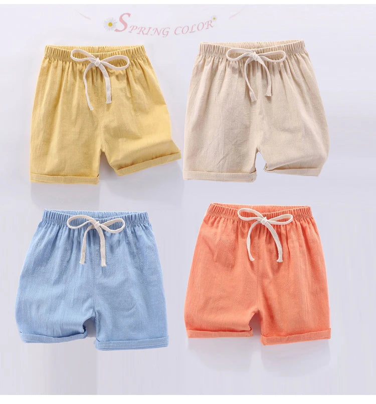 Mini Fashion™ - Sneldrogend Materiaal - Katoen-linnen Short