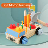 Woods™ - Draai & Leer - Montessori Auto Schroefbord