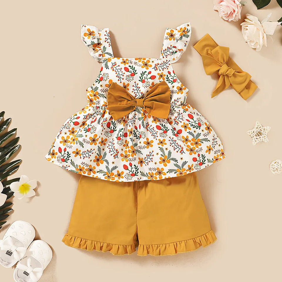 Mini Fashion™ - Schattig Design - 3 Delig Zomer Set Meiden