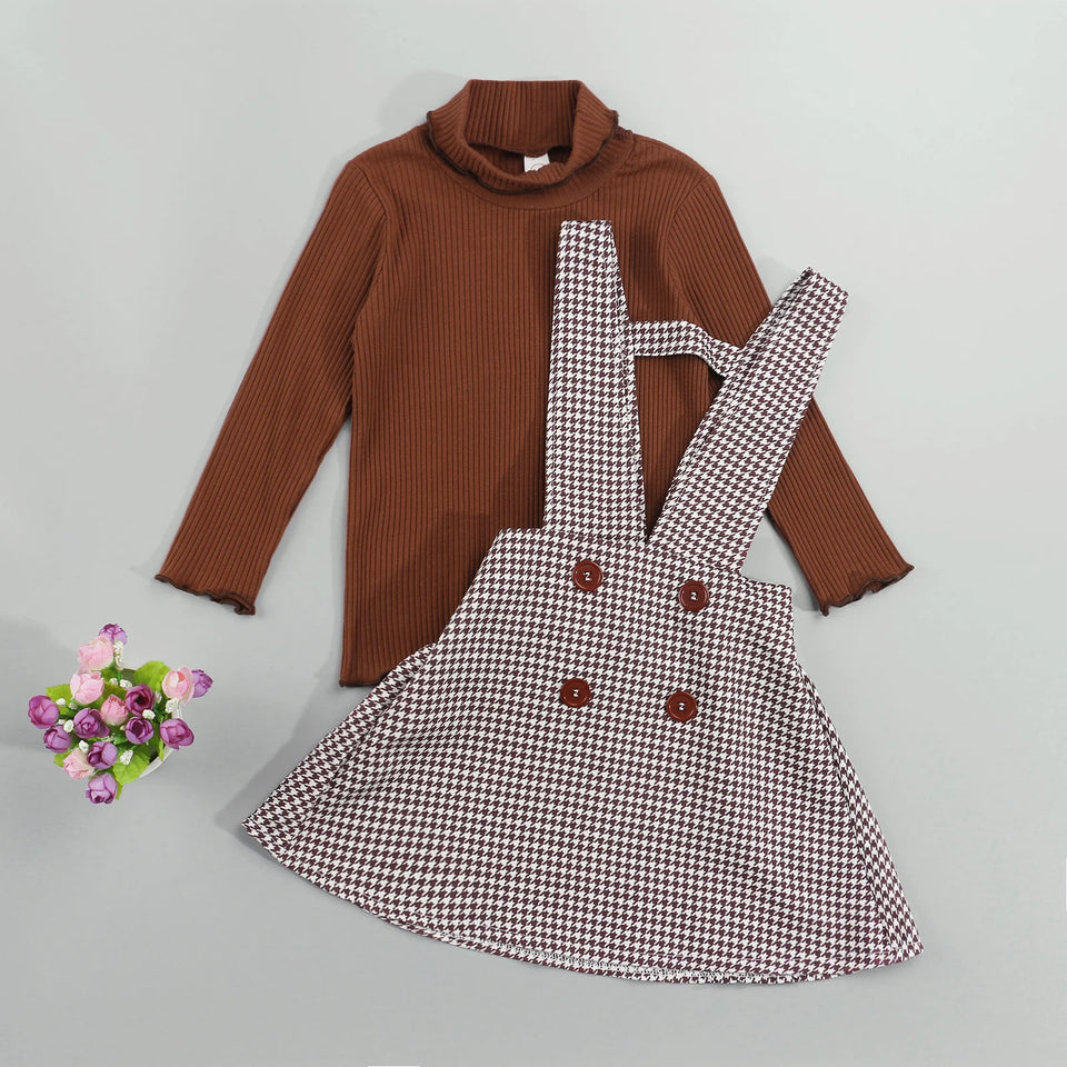 Mini Fashion™ - Schattig en Stijlvol - Tweedelige jurken set