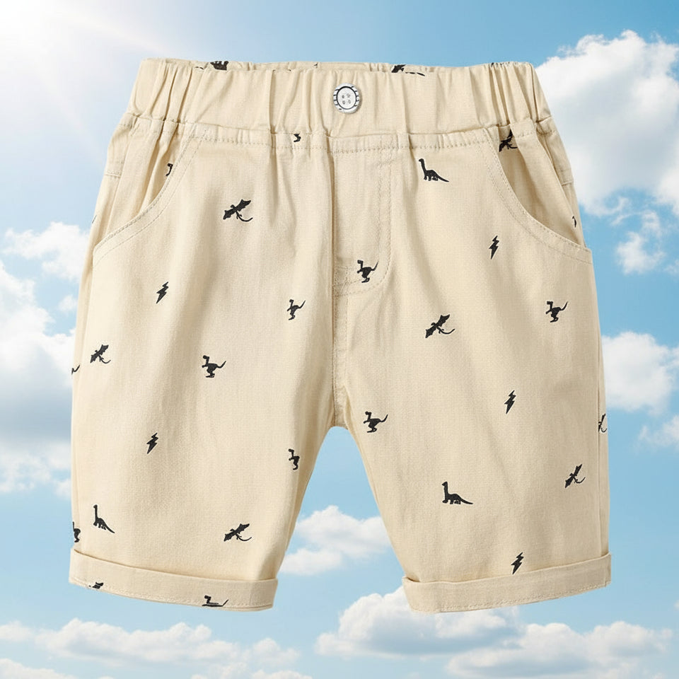 CoolKiddo – Fris en comfortabel – Korte broek met Dino ontwerp