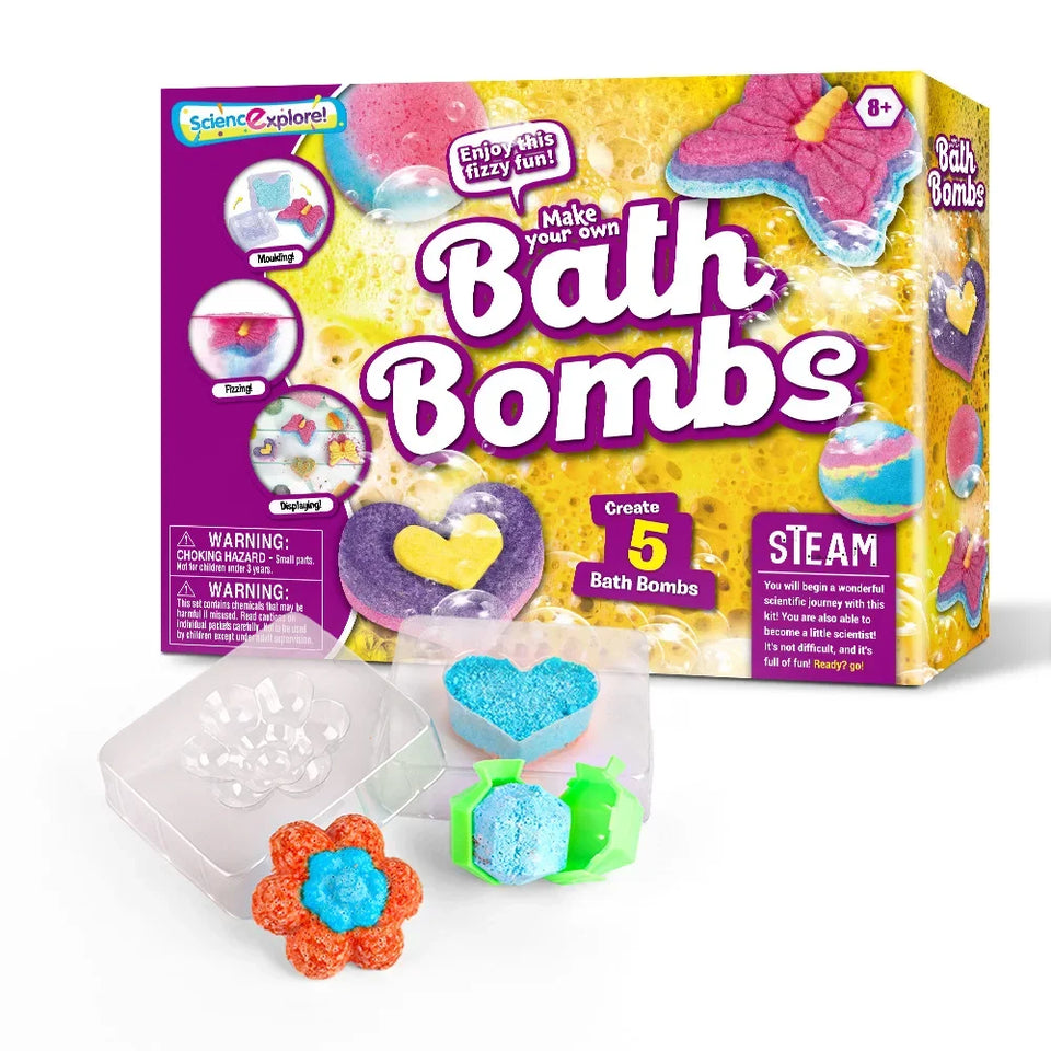 BathBombs – Kleurrijk & Leerzaam – DIY Badbruisballen Set