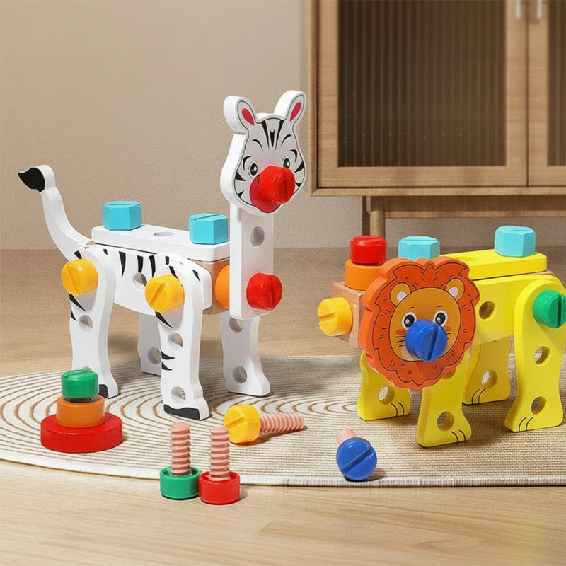 AnimalFix – Speels & Slim – Houten Dieren Toolset
