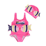 Mini Fashion™ - Leuk Vissenprintje - Meisjes Badpak