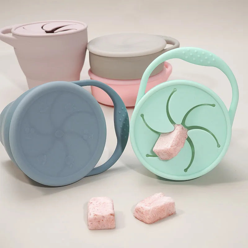 Snackcup™ - Gemakkelijk Mee te Nemen - Siliconen Inklapbare Beker