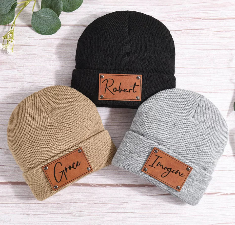 Mini Fashion™ - Eigen lettertype - Gepersonaliseerde Beanie Muts